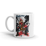 Chainsaw Killer White glossy mug