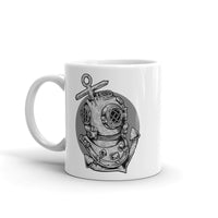 Deep Sea White glossy mug