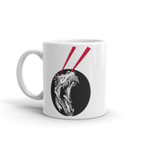 Dino Laser White glossy mug