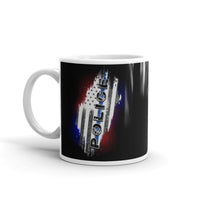 Police Lights White glossy mug