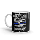 Guardian of the Thin Blue Line White glossy mug