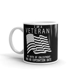 I am a Veteran White glossy mug