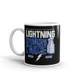 Lightning Strikes Twice White glossy mug