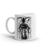 Reaper Arrested White glossy mug