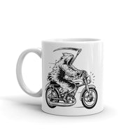 Motorcycle Reaper White glossy mug