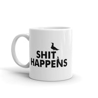 Sh*t Happens White glossy mug