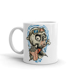 Skully White glossy mug