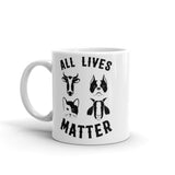 All Lives Matter White glossy mug