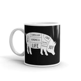 Pig White glossy mug