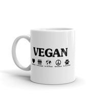 Vegan White glossy mug