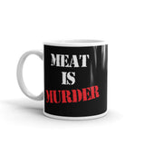 Meat is Murder White glossy mug