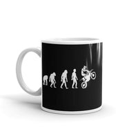 Bike Evolution White glossy mug