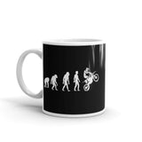 Bike Evolution White glossy mug