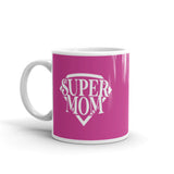 Super Mom White glossy mug