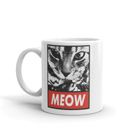 Meow White glossy mug