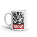 Meow White glossy mug