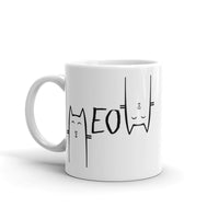 Meow White glossy mug