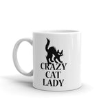 Crazy Cat Lady White glossy mug