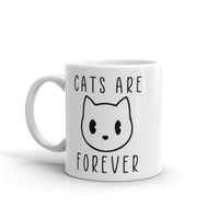 Cats Are Forever White glossy mug