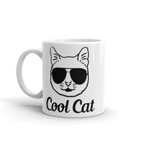 Cool Cat White glossy mug