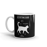 Cat Petting Guide White glossy mug