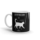 Cat Petting Guide White glossy mug