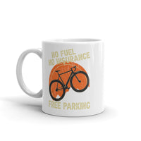 No Fuel No Insurance White glossy mug