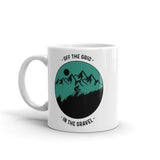 Off the Grid White glossy mug