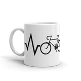 Bike Rythm White glossy mug