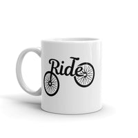 Bike Ride White glossy mug