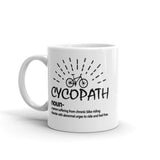 Cycopath White glossy mug