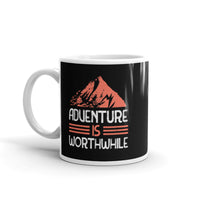 Adventure is Worthwhile White glossy mug