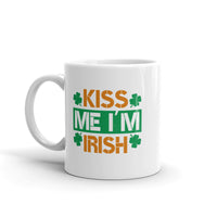 Kiss Me I'm Irish White glossy mug