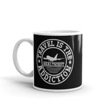 Travel is the Healthiest Addiction White glossy mug