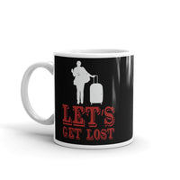 Let's Get Lost White glossy mug