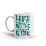 The World is Wide White glossy mug