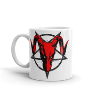 Pentagram Dragon White glossy mug