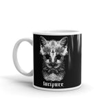 Lucipurr White glossy mug