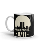 Never Forget 9/11 White glossy mug