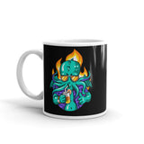 Drinkin Cthulu White glossy mug