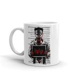 Zombie Mug Shot White glossy mug