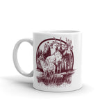 Deer White glossy mug