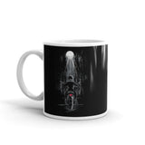 Night Rider White glossy mug