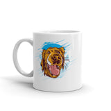 Happy Dog White glossy mug