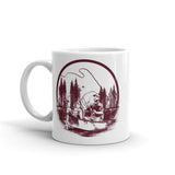 Fishing Trip White glossy mug