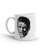 Zombie Head White glossy mug