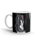 Warrior Girl White glossy mug