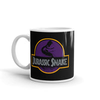 Jurassic Snake White glossy mug