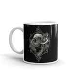 Skull Snake White glossy mug