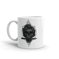 Caesar Skull White glossy mug